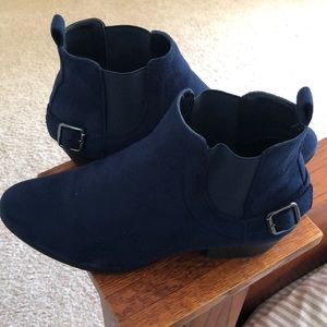 Blue booties